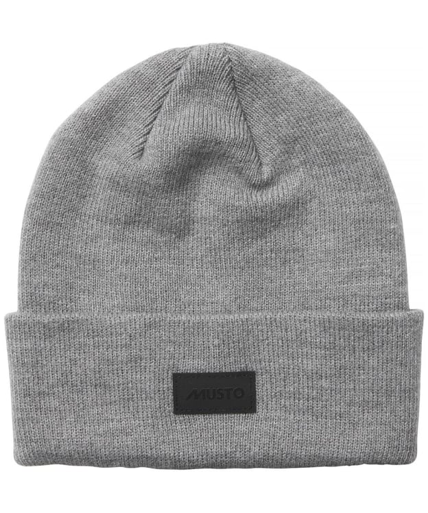 Musto Shaker Cuff Knitted Beanie Hat - Grey Marl