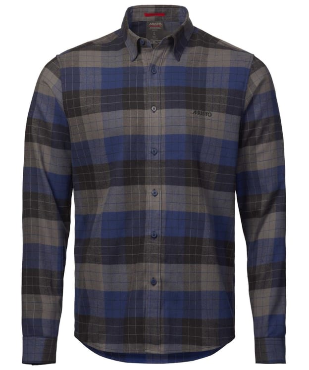 Men’s Musto Marina Plaid Long Sleeved Shirt - Dark Cobalt