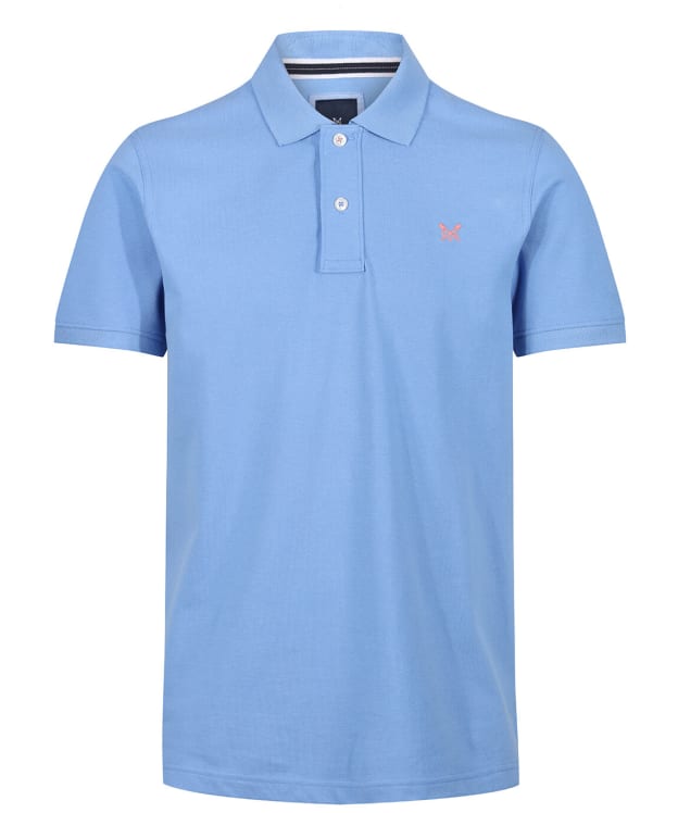 Men's Crew Clothing Classic Pique Polo Shirt - Cornflower Blue