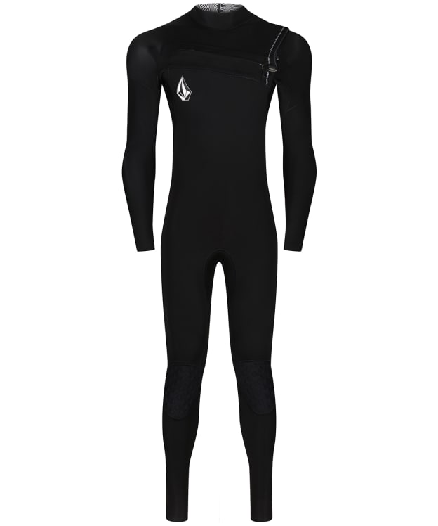 Men's Volcom 3/2Mm Chest Zip Long Sleeve Water Sports Fullsuit - Black