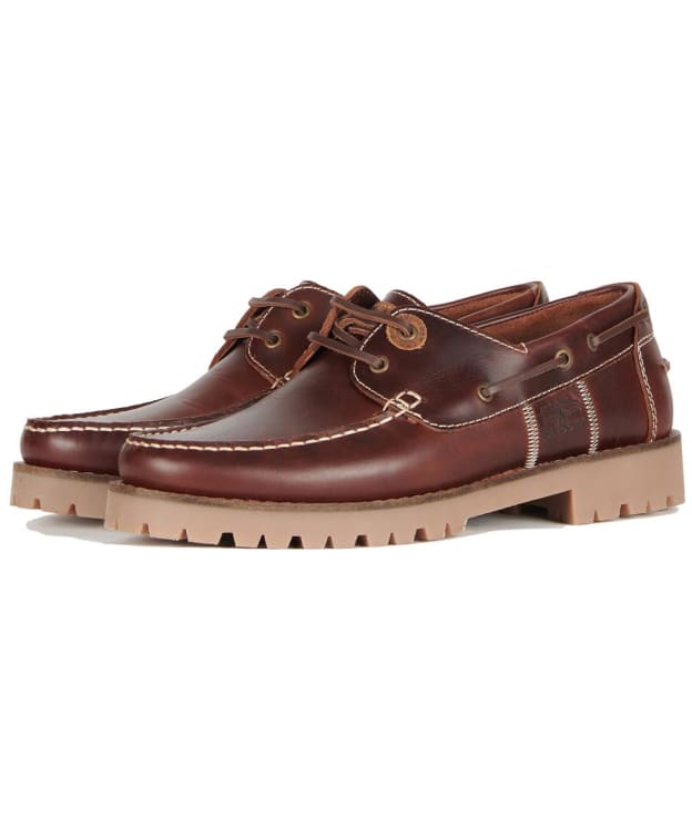 Men’s Barbour Stern Leather Shoes - Mahogany Leather