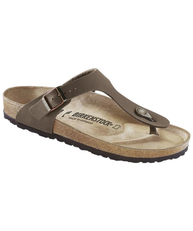 Women's Birkenstock Gizeh Sandals - Narrow Footbed - Adjustable Fit - Mocha