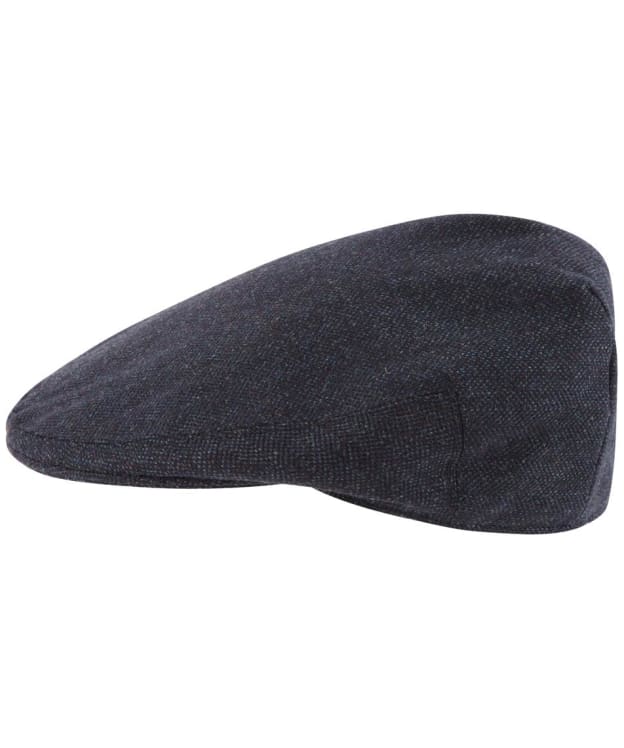 Men's Schoffel Tweed Classic Cap - Navy Herringbone Tweed