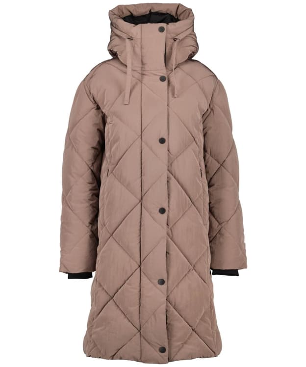 Women's Didriksons Torun Quilted Water Repellent Parka 3 - Bark