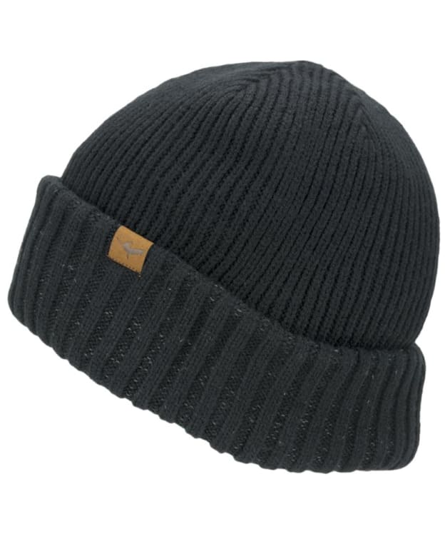 SealSkinz Bacton Waterproof Cold Weather Roll Cuff Beanie - Black