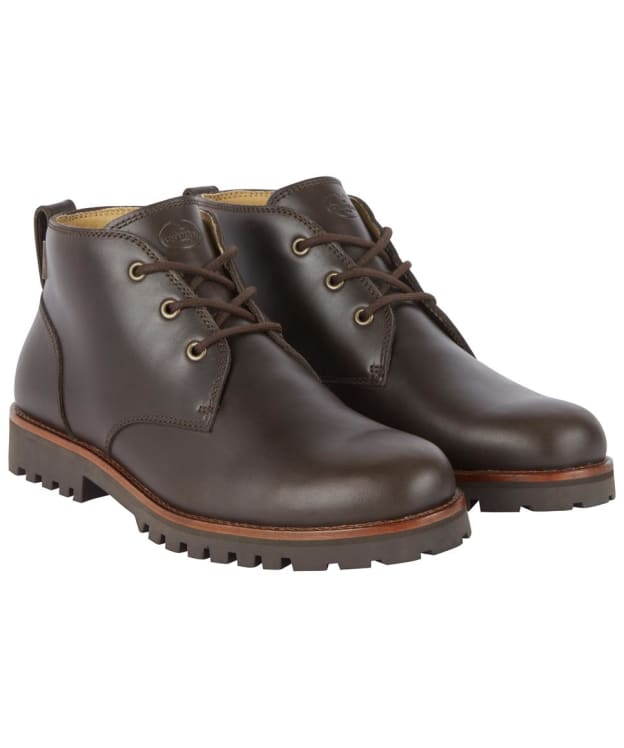 Men's Le Chameau La Chukka Cuir Waterproof Boots - Marron Fonce