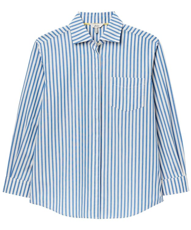 Women's Joules Amilla Shirt - Blue Stripe Lemonade