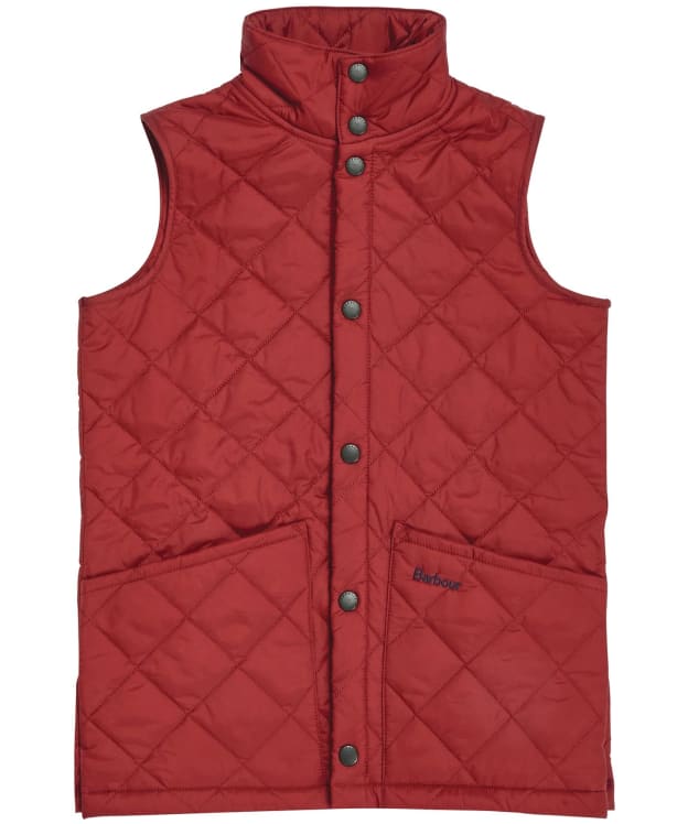 Boy's Barbour Liddesdale Gilet, 10-15yrs - Dark Red