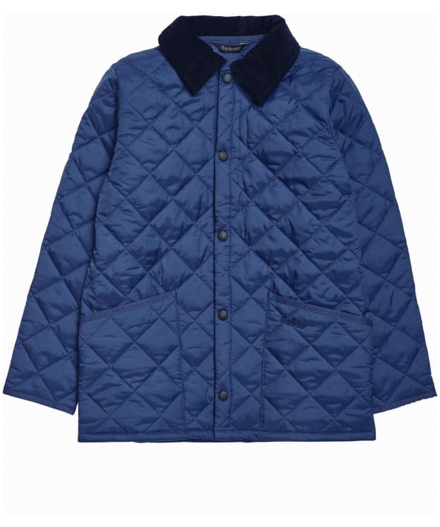 Boy's Barbour Liddesdale Quilted Jacket, 10-15yrs - Mid Blue