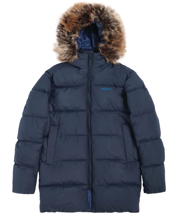 Boy's Barbour Corbett Quilted Jacket - 10-15yrs - Navy