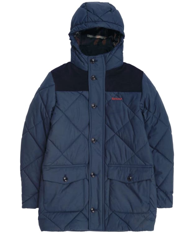 Boy's Barbour Elmwood Quilted Jacket - 10-15yrs - Navy