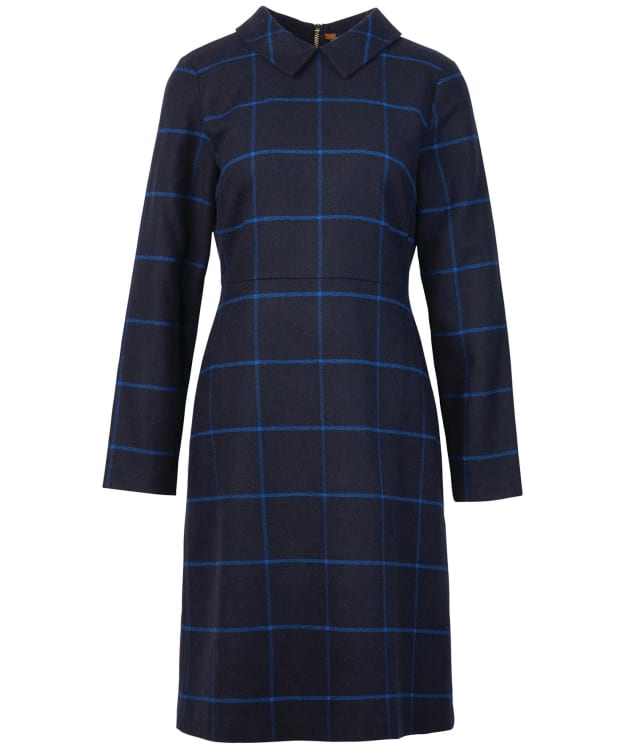 Women's Barbour Marlene Wool Blend Dress - Navy Check