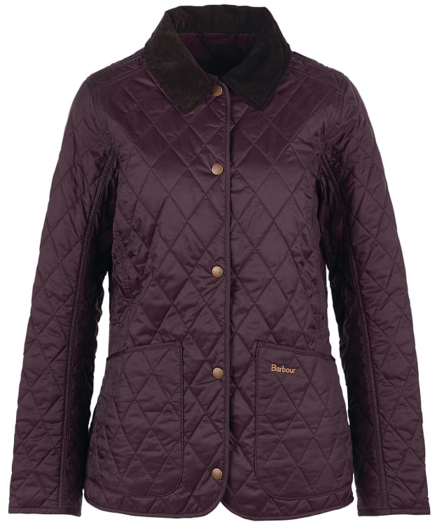 Women's Barbour Annandale Quilted Jacket - Black Cherry