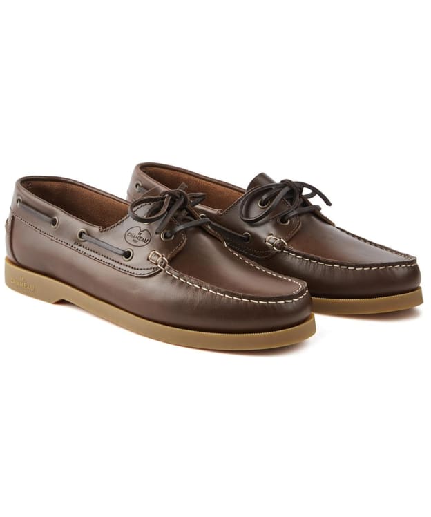 Men’s Le Chameau Galion Deck Shoes - Marron