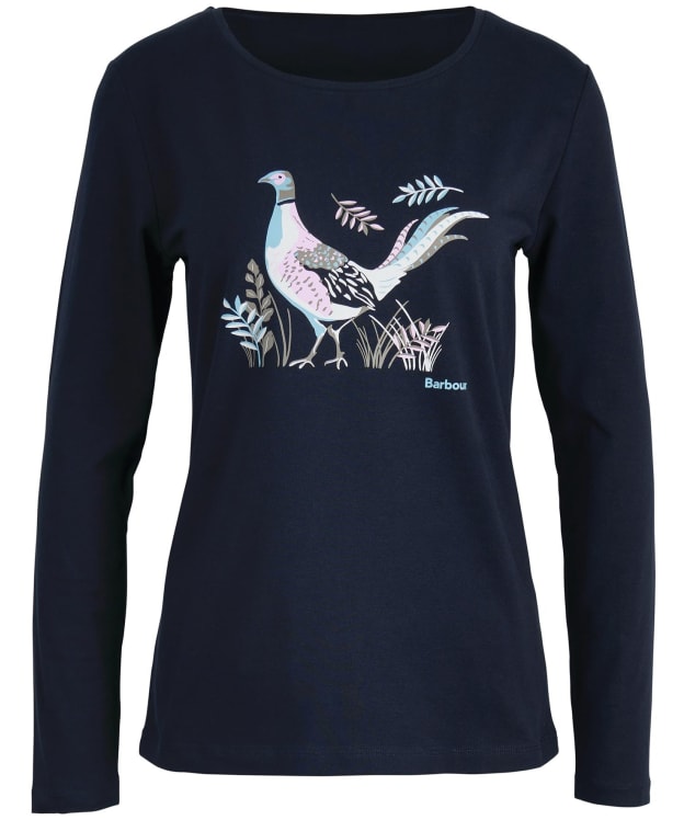 Women's Barbour Homeswood L/S T-shirt - Navy