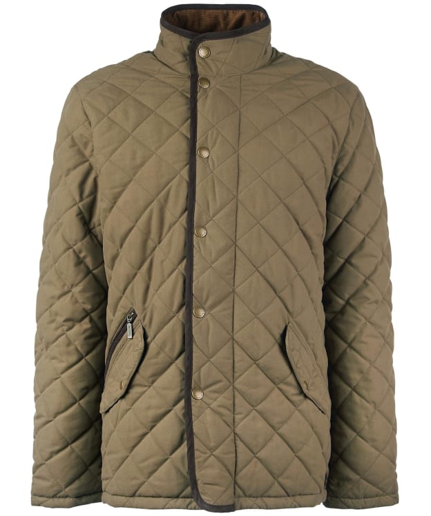 Men's Barbour Waterproof Shoveler Quilted Jacket - Clay
