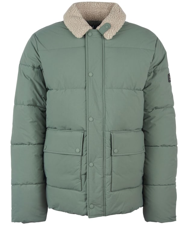 Men's Barbour International Auther Deck Quilted Jacket - Agave Green