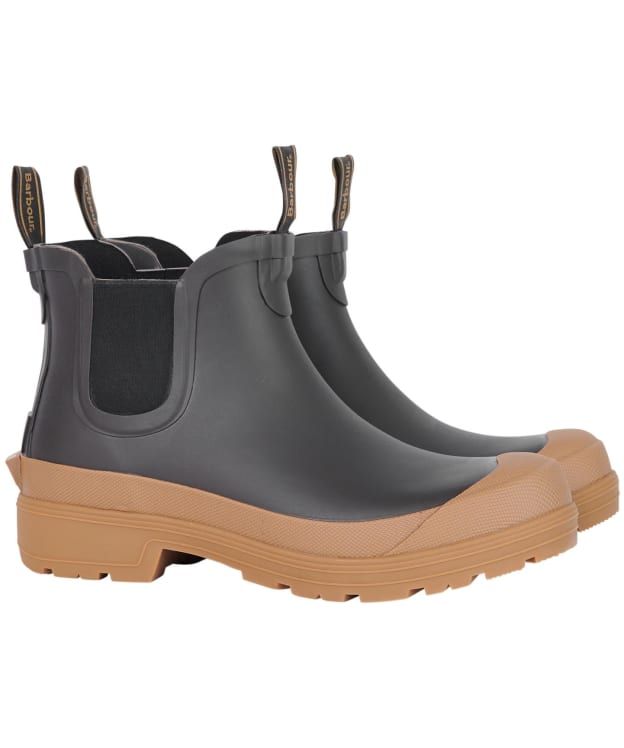 Men's Barbour International Storm Chelsea Wellington Boots - Brown