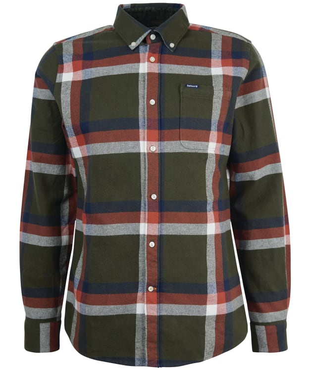 Men's Barbour Folley Tailored Shirt - Olive