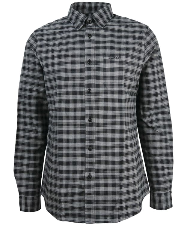 Men's Barbour International Cable Shirt - Asphalt