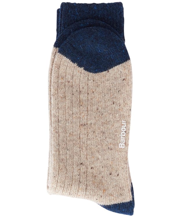 Men's Barbour Houghton Socks - Stone / Navy