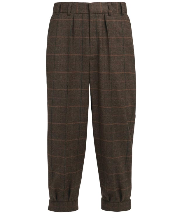 Men's Barbour Wellesley Wool Breeks - Burnhill Brown Check