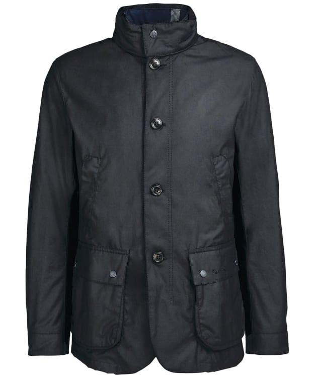 Men’s Barbour Century Waxed Jacket - Black / Black Slate