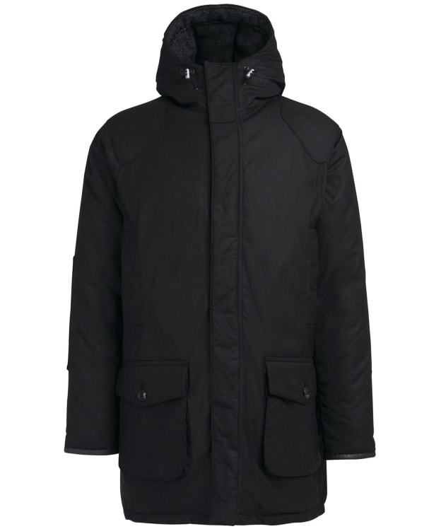 Men's Barbour Farnley Beaufort Waxed Jacket - Black
