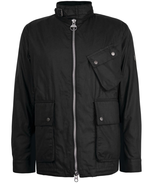 Men's Barbour International Transport Waxed Jacket - Black
