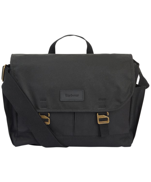Barbour Essential Wax Messenger Bag - Black
