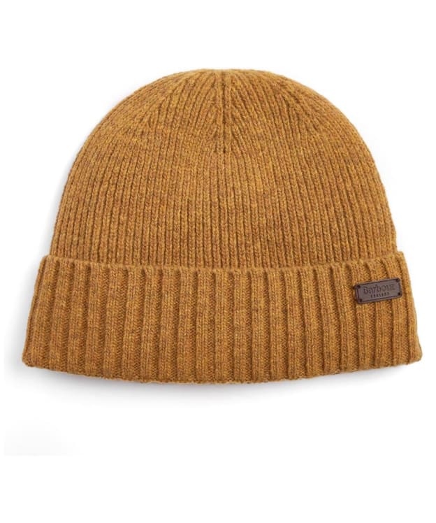 Men's Barbour Carlton Beanie Hat - Harvest Gold