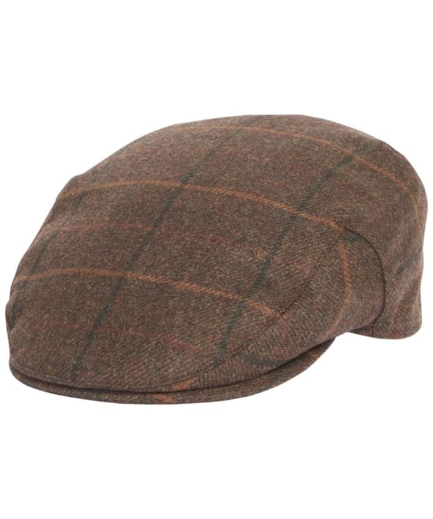 Men's Barbour Wool Crieff Flat Cap - Brown