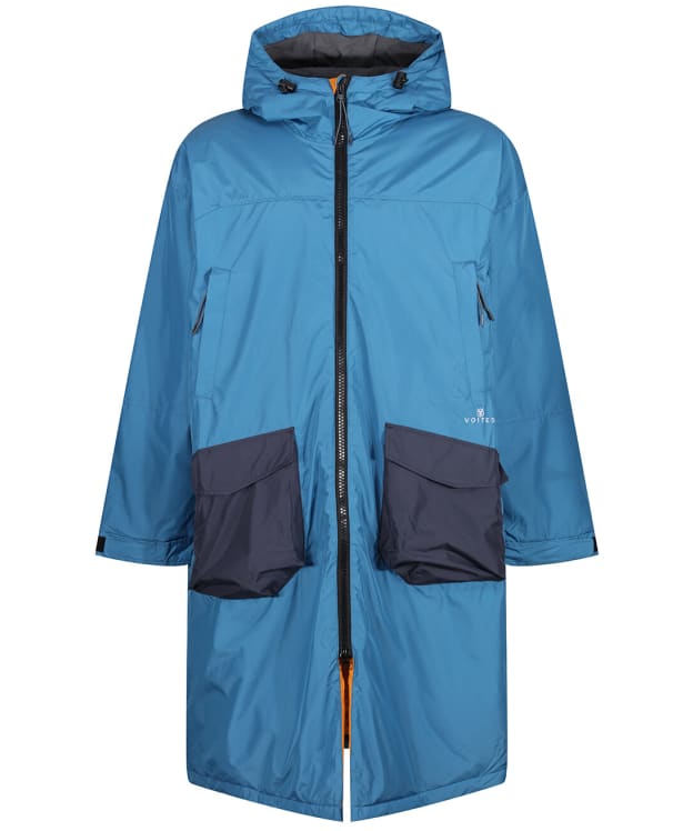 Voited Water Resistant Polar Fleece Changing Robe - Blue Steel