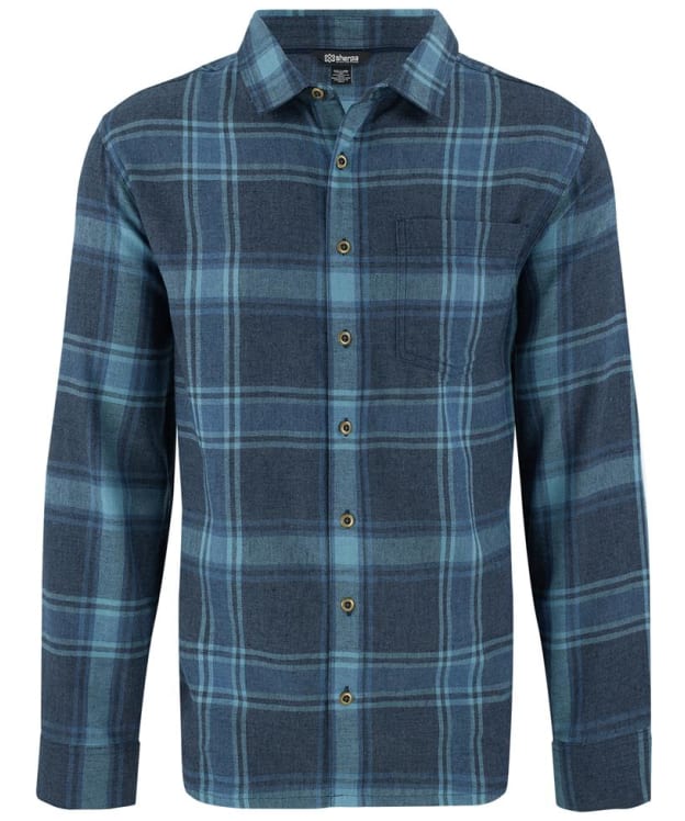 Men's Sherpa Adventure Gear Batsa Eco Classic Fit Cotton Blend Shirt - Neelo Blue Plaid
