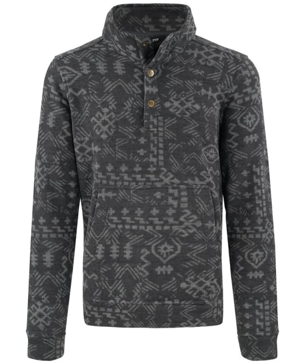 Men's Sherpa Adventure Gear Bhutan Patterned Pullover Fleece - Kharani Grey Abstract