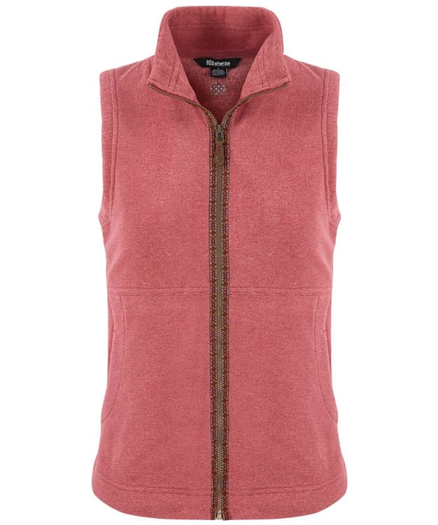 Women's Sherpa Adventure Gear Rolpa Eco Fleece Vest - Mineral Red