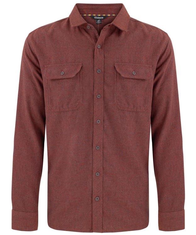 Men's Sherpa Adventure Gear Shalva Eno Classic Fit Cotton Blend Shirt - Clay Red