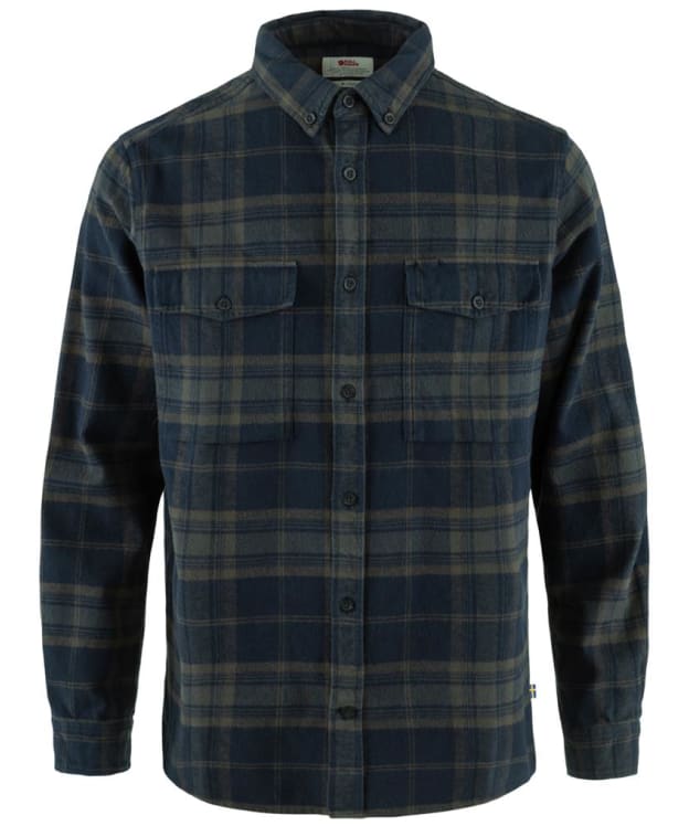 Men's Fjällräven Övik Twill Shirt - Dark Navy / Basalt