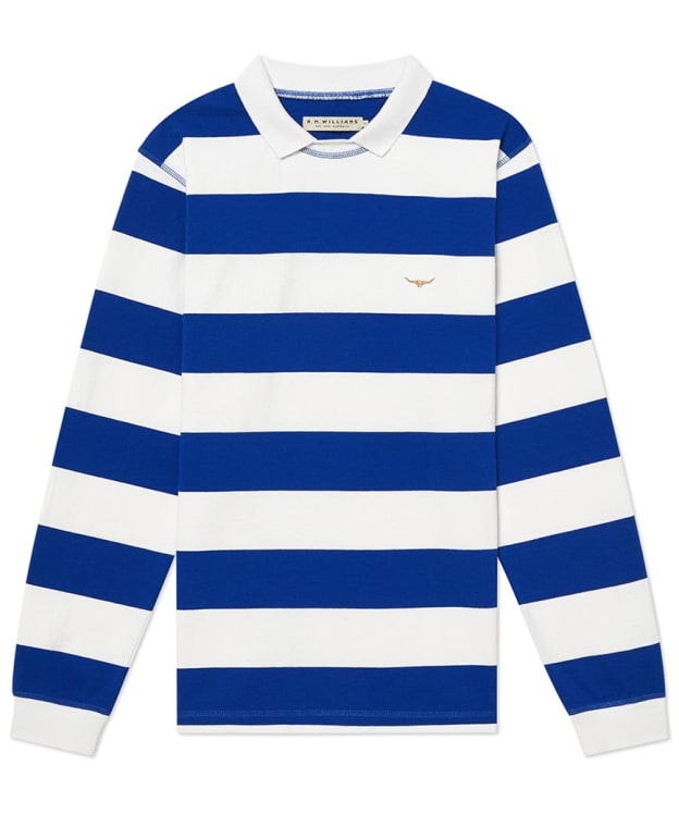 Men's R.M. Williams Camden Rugby Shirt - Blue / White