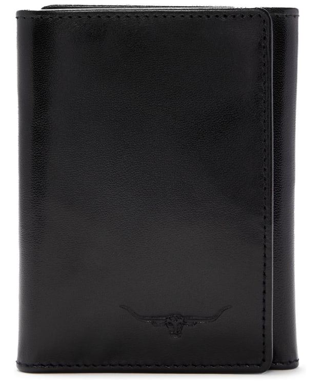 Men's R.M. Williams Small Tri-Fold Leather Wallet - Black