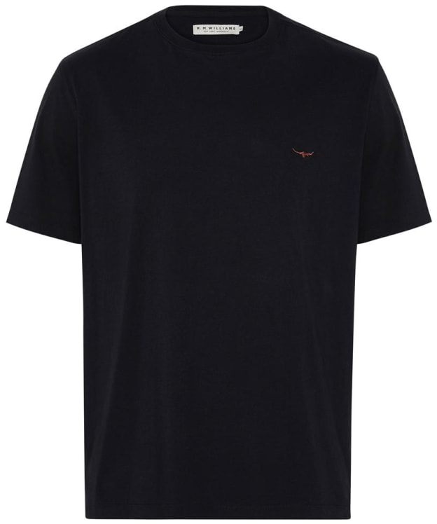 Men's R.M. Williams Parson Cotton Short Sleeved T-Shirt - Black / Chestnut