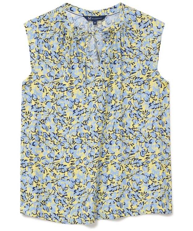 Women's Crew Clothing Olivia Top - Blue / Yellow