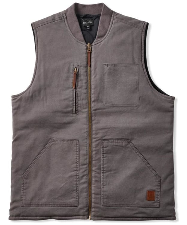 Men's Brixton Builder's Abraham Reversible Vest - Charcoal / Black