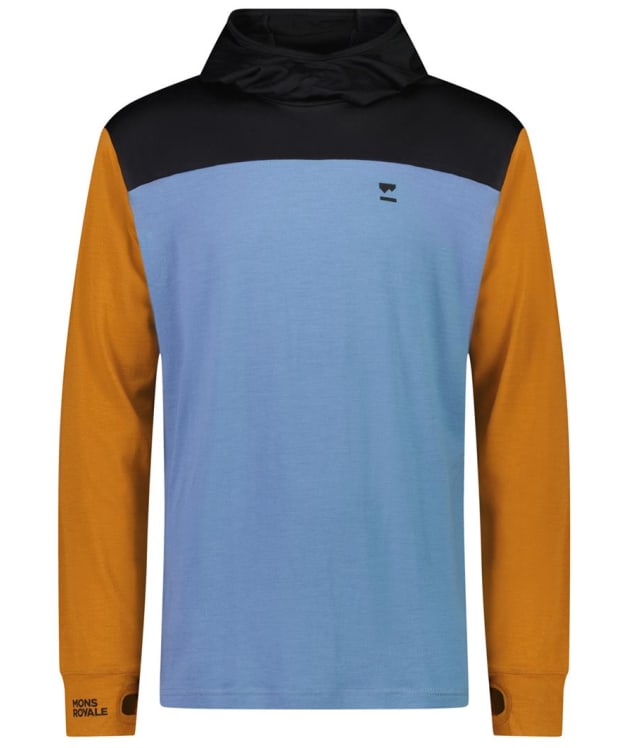 Men’s Mons Royale Yotei Powder Long Sleeve Merino Hooded Jumper - Retro Valley