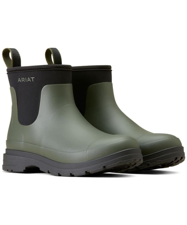 Women's Ariat Kelmarsh Shortie Wellington Boots - Dark Olive