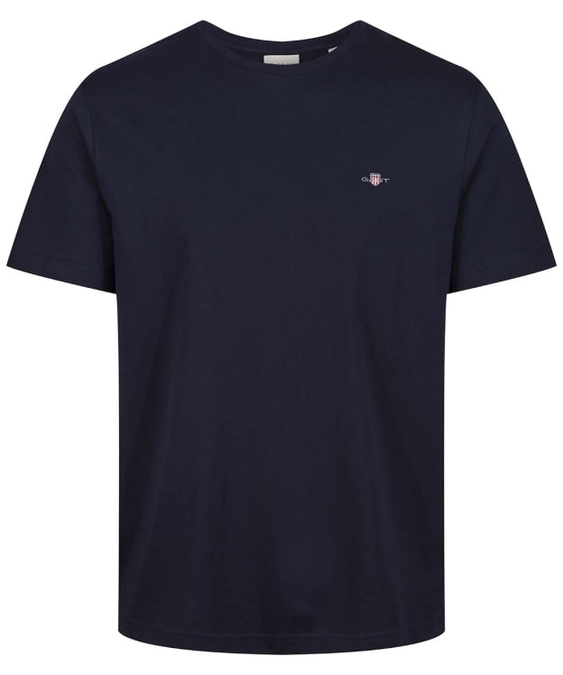 Men's GANT Regular Shield Short Sleeve Cotton T-Shirt - Evening Blue
