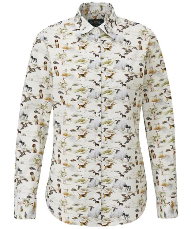 Women's Alan Paine Long Sleeve Lawen Print Cotton Shirt - Field Print