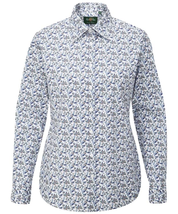 Women's Alan Paine Long Sleeve Lawen Print Cotton Shirt - Floral