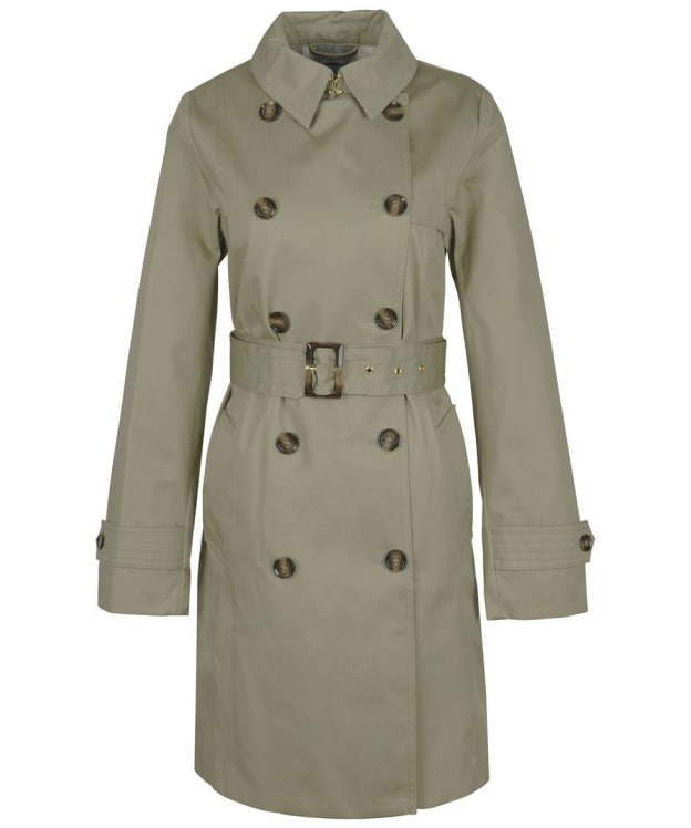 Women's Barbour Short Greta Showerproof Jacket - Poplar Green / Ancient Tartan