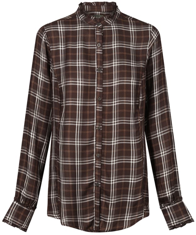 Women's Ariat Clarion Long Sleeve Blouse - Mole Plaid